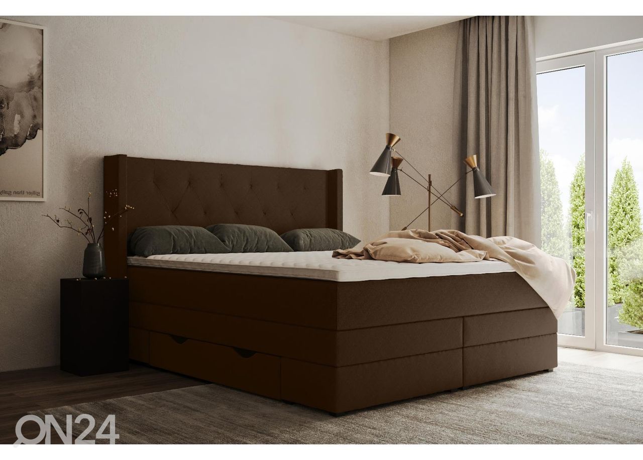 Jenkkisänky vuodevaatelaatikoilla Sanna 200x210 cm kuvasuurennos