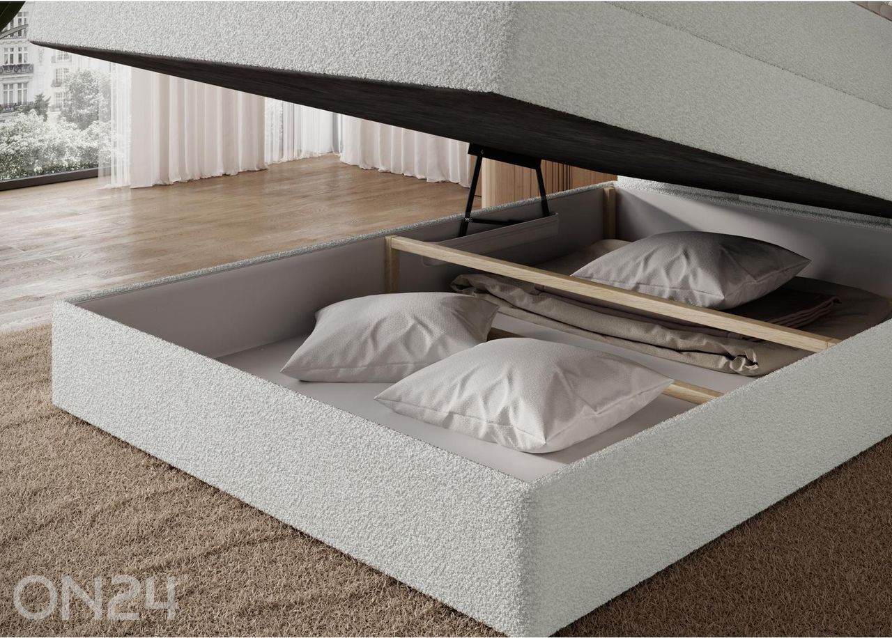 Jenkkisänky vuodevaatelaatikolla Kasped 120x200 cm kuvasuurennos