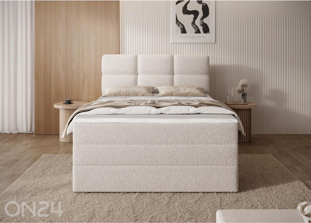 Jenkkisänky vuodevaatelaatikolla Kasped 140x200 cm kuvasuurennos