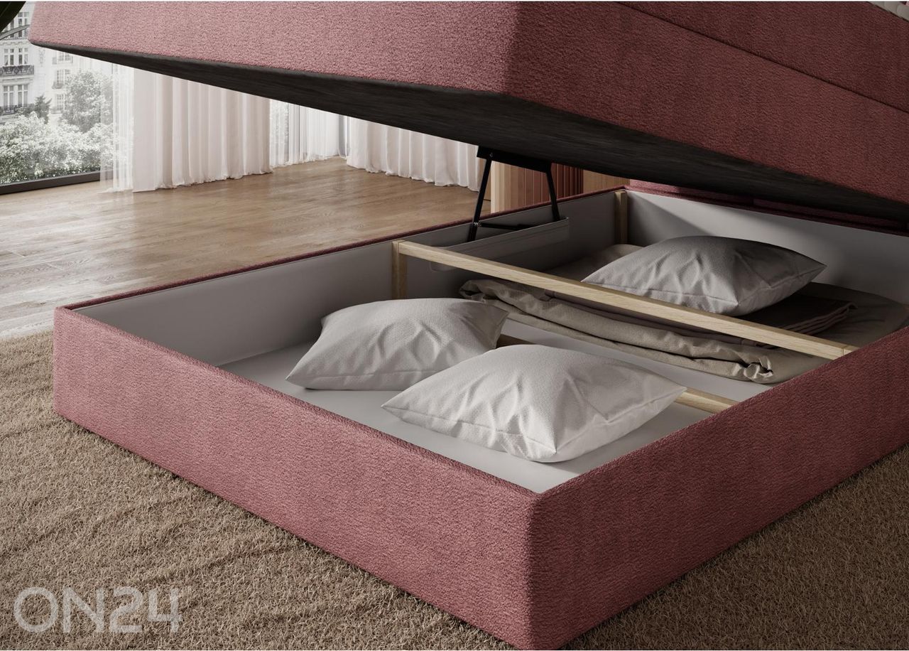 Jenkkisänky vuodevaatelaatikolla Kasped 140x200 cm kuvasuurennos