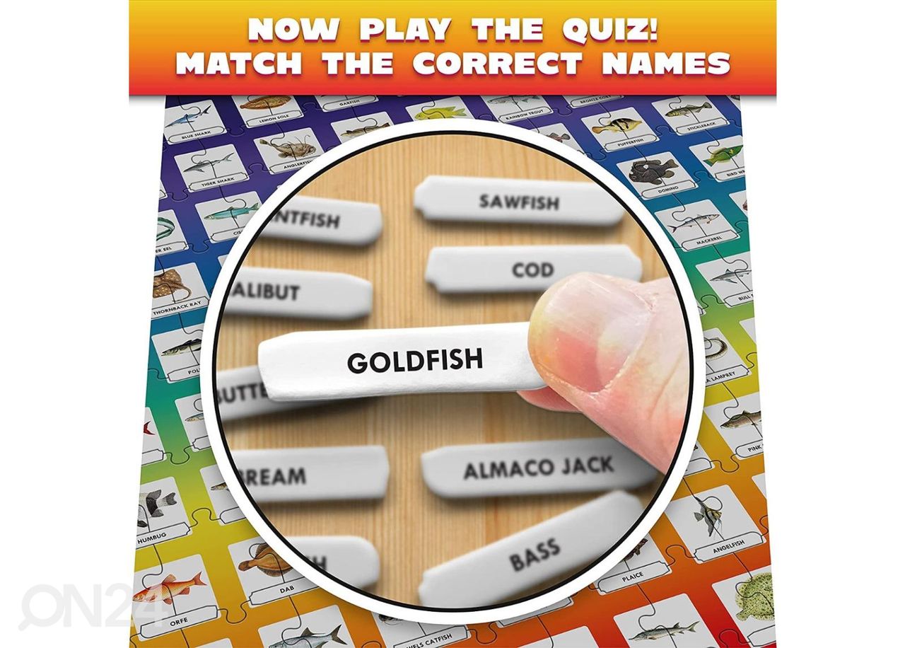 Jigsaw Quiz palapeli kalatietokilpailulla Fish kuvasuurennos