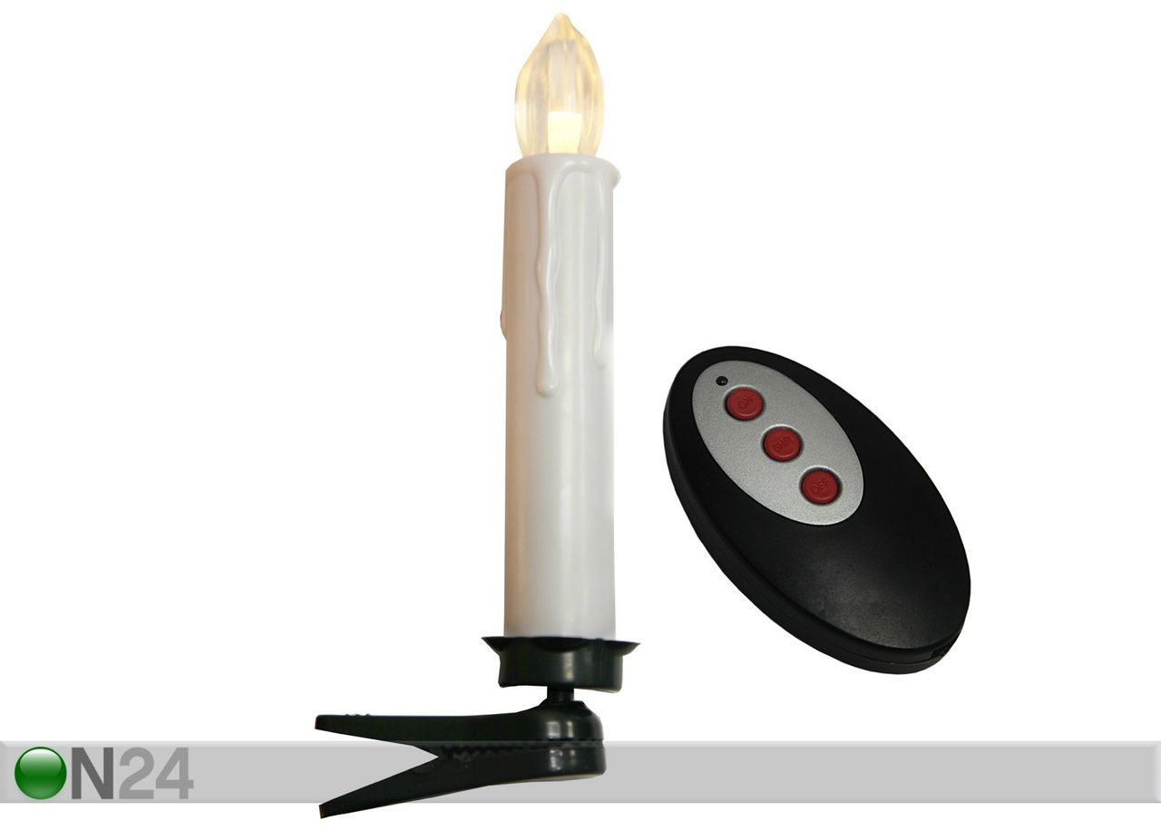 Johdottomat kuusenkynttilät ulos 10 LED kuvasuurennos