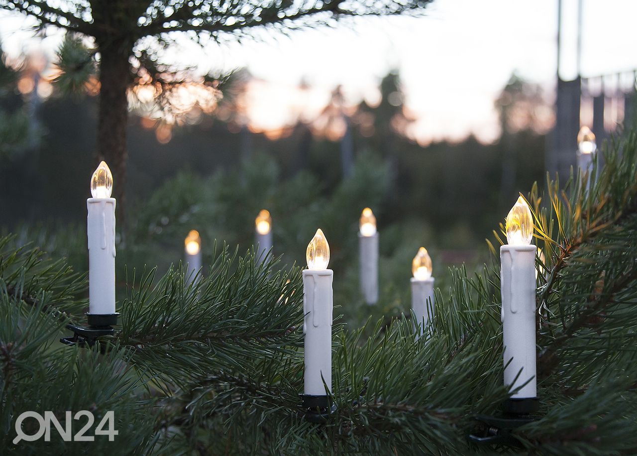 Johdottomat LED-kuusenkynttilät kuvasuurennos