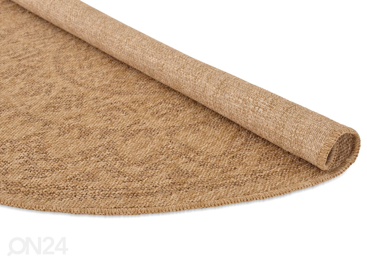 Juuttimatto sisä-ja ulkokäyttöön Ø 120 cm, luonnollinen kuvasuurennos