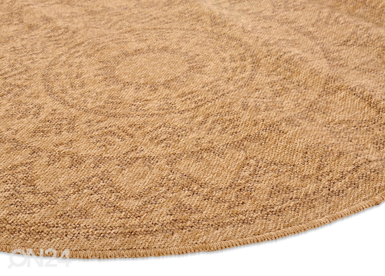 Juuttimatto sisä-ja ulkokäyttöön Ø 120 cm, luonnollinen kuvasuurennos