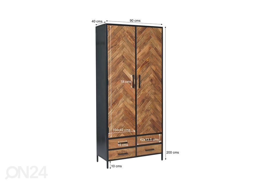 Kaappi Brooklyn 90 cm kuvasuurennos