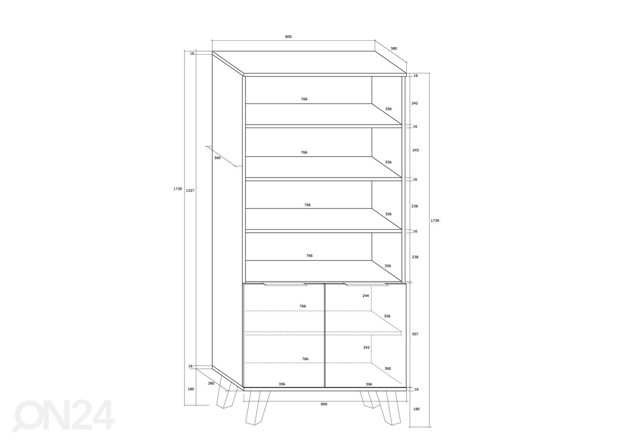 Kaappi Kilty 80 cm kuvasuurennos
