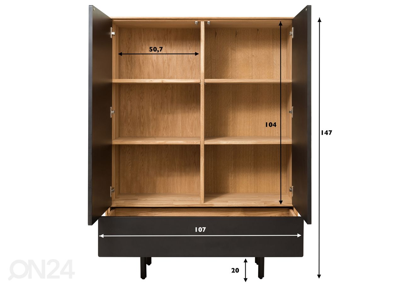 Kaappi Tokyo 107 cm kuvasuurennos