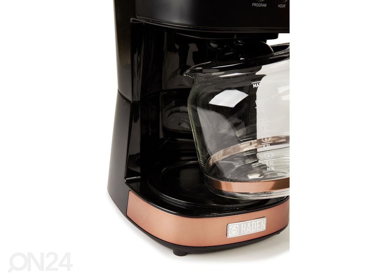 Kahvinkeitin Haden Black&Copper 1,8 L, musta kuvasuurennos