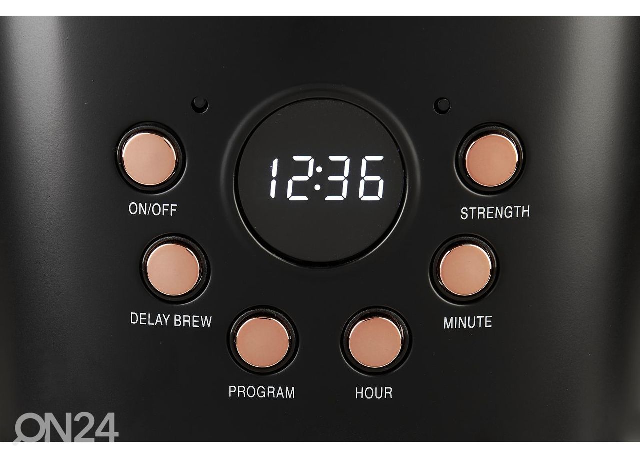 Kahvinkeitin Haden Black&Copper 1,8 L, musta kuvasuurennos