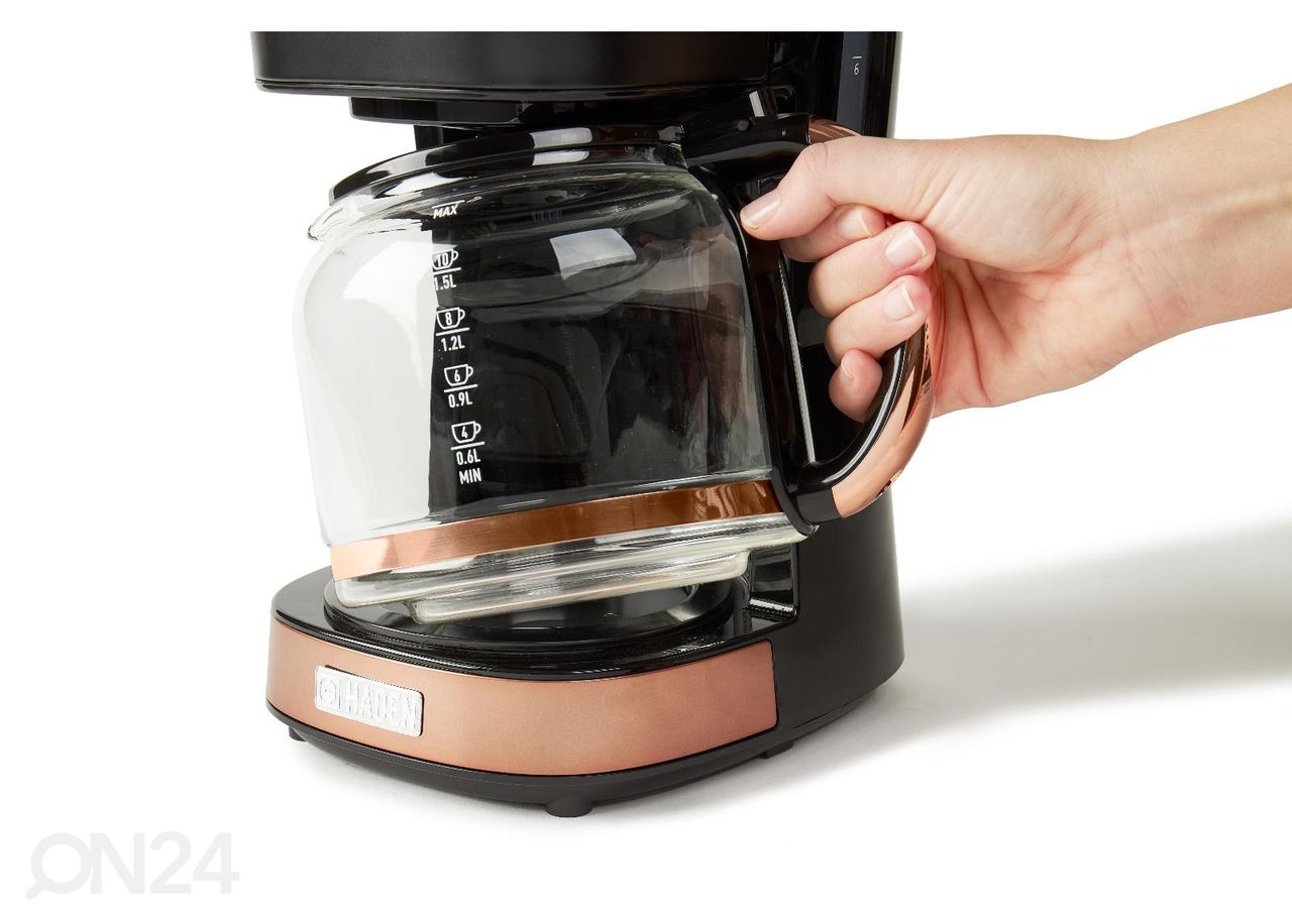 Kahvinkeitin Haden Black&Copper 1,8 L, musta kuvasuurennos