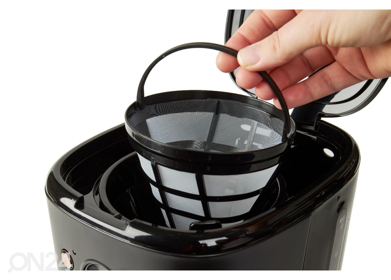 Kahvinkeitin Haden Black&Copper 1,8 L, musta kuvasuurennos