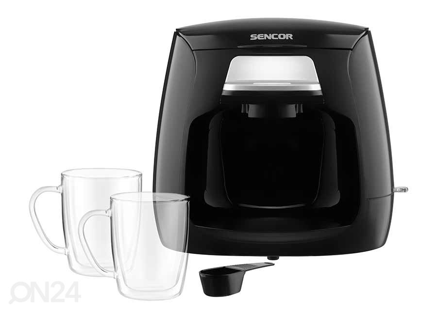 Kahvinkeitin Sencor kahdelle kupille SCE2100BK kuvasuurennos