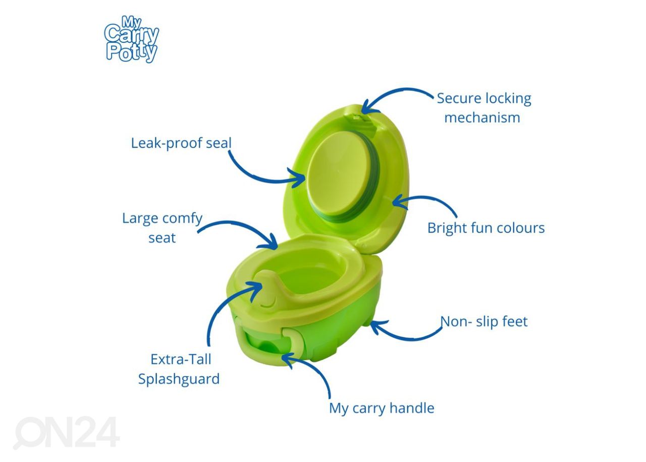 Kannettava potta My Carry Potty dinosaurus kuvasuurennos