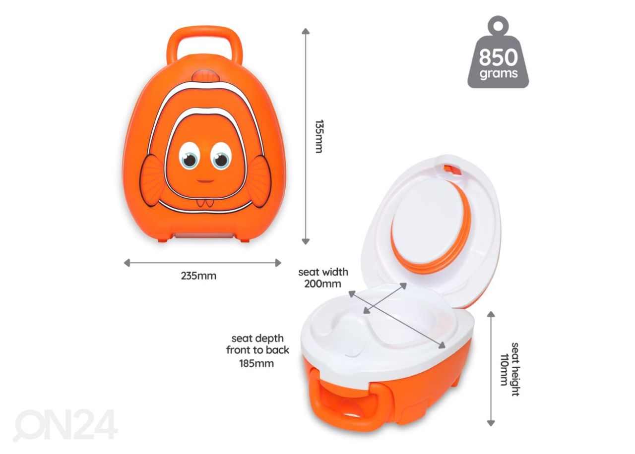 Kannettava potta My Carry Potty kala kuvasuurennos
