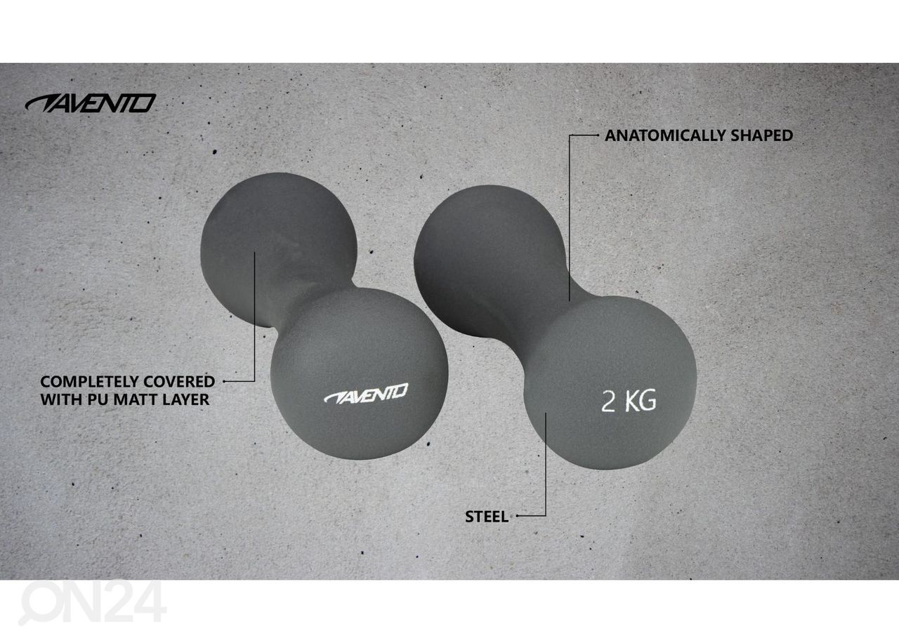 Käsipainot Avento 2x2 kg kuvasuurennos