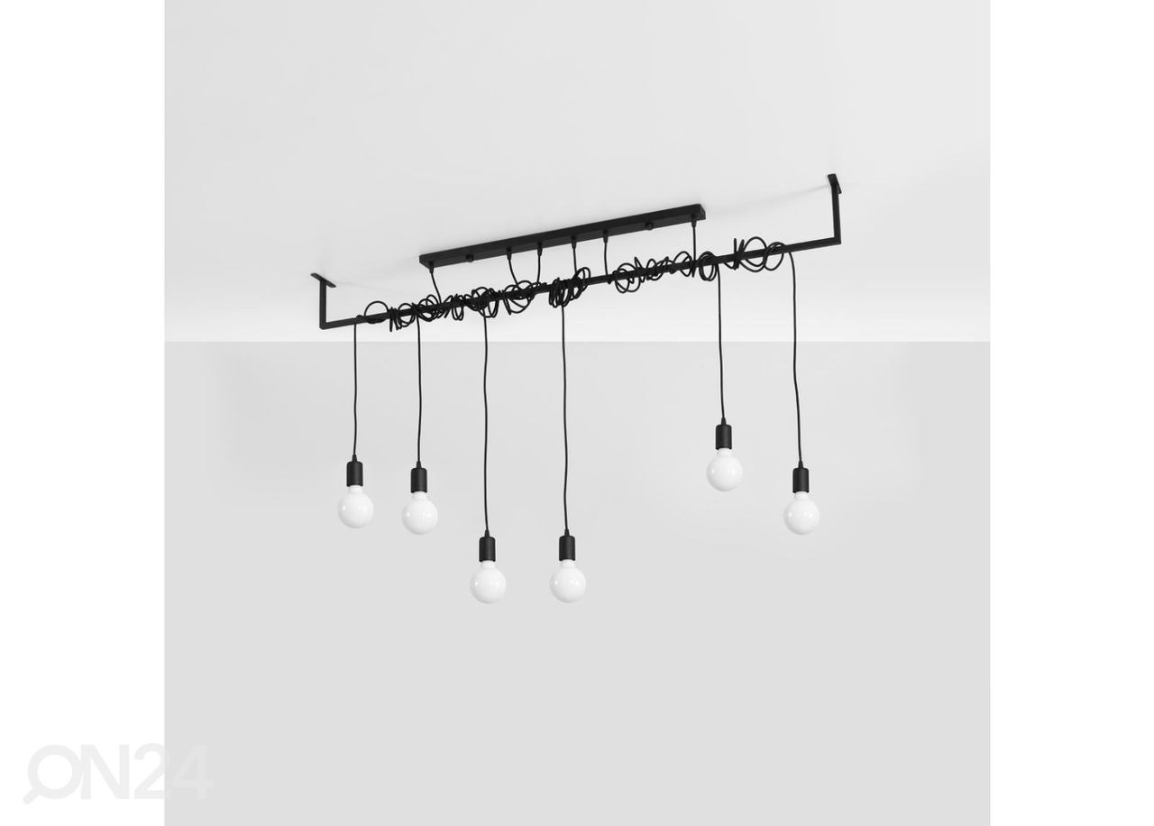 Kattokruunu Salamanca 6, musta kuvasuurennos