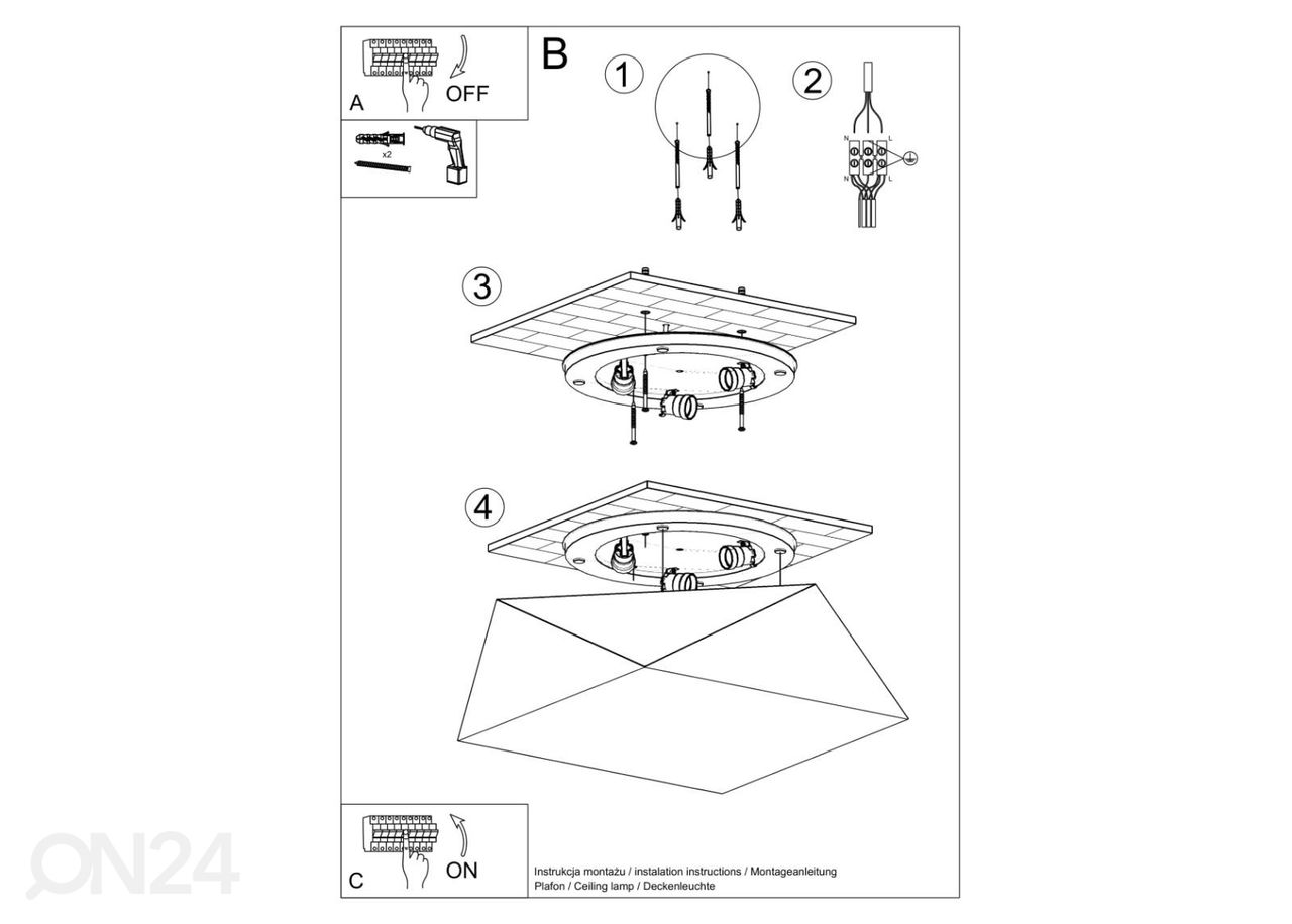 Kattovalaisin Hexa 45 kuvasuurennos