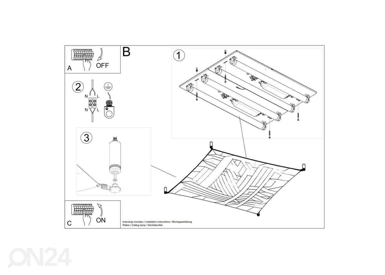 Kattovalaisin Luna 2, valkoinen kuvasuurennos