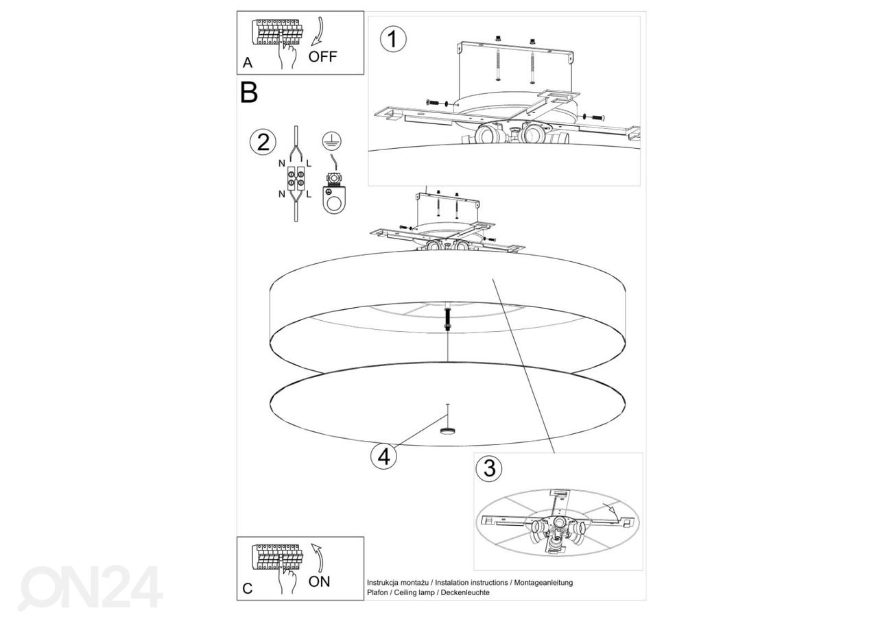 Kattovalaisin Skala 100, valkoinen kuvasuurennos