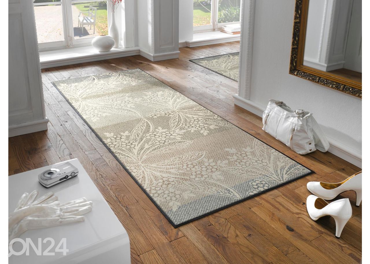 Käytävämatto Floral Lace 75x190 cm kuvasuurennos