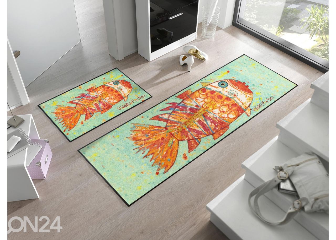 Käytävämatto Funky Fish 60x180 cm kuvasuurennos