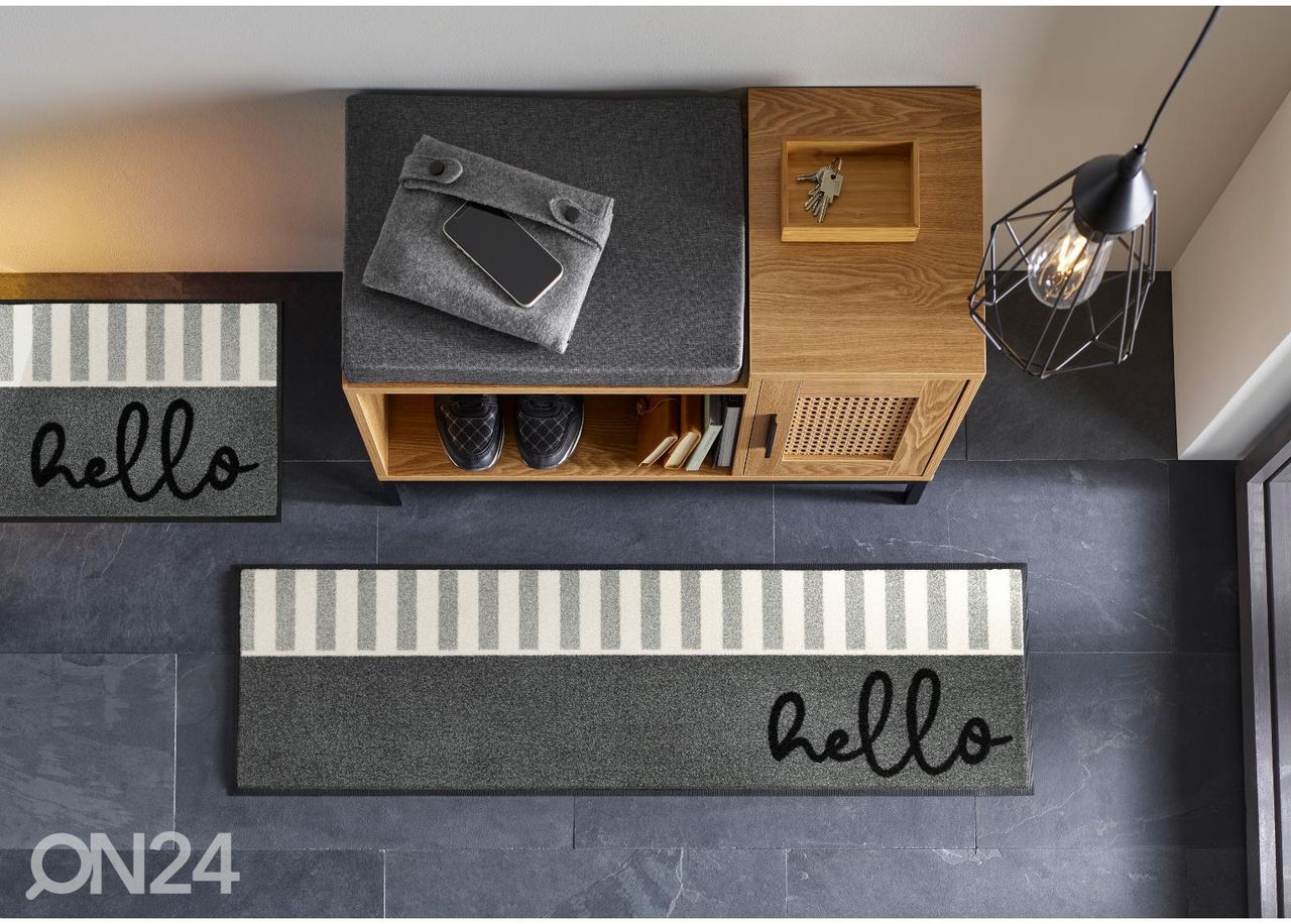 Käytävämatto Hello Stripes 35x120 cm kuvasuurennos