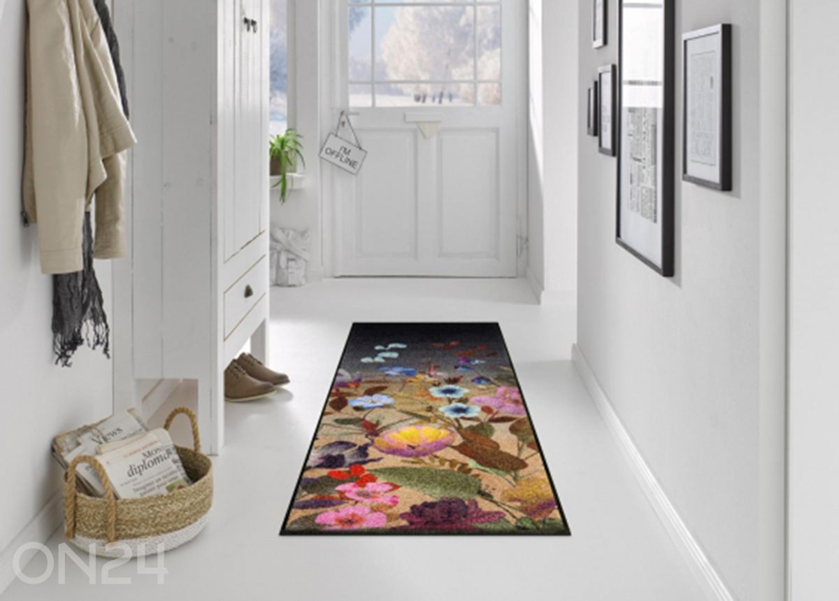 Käytävämatto Midnight Blooms 60x180 cm kuvasuurennos