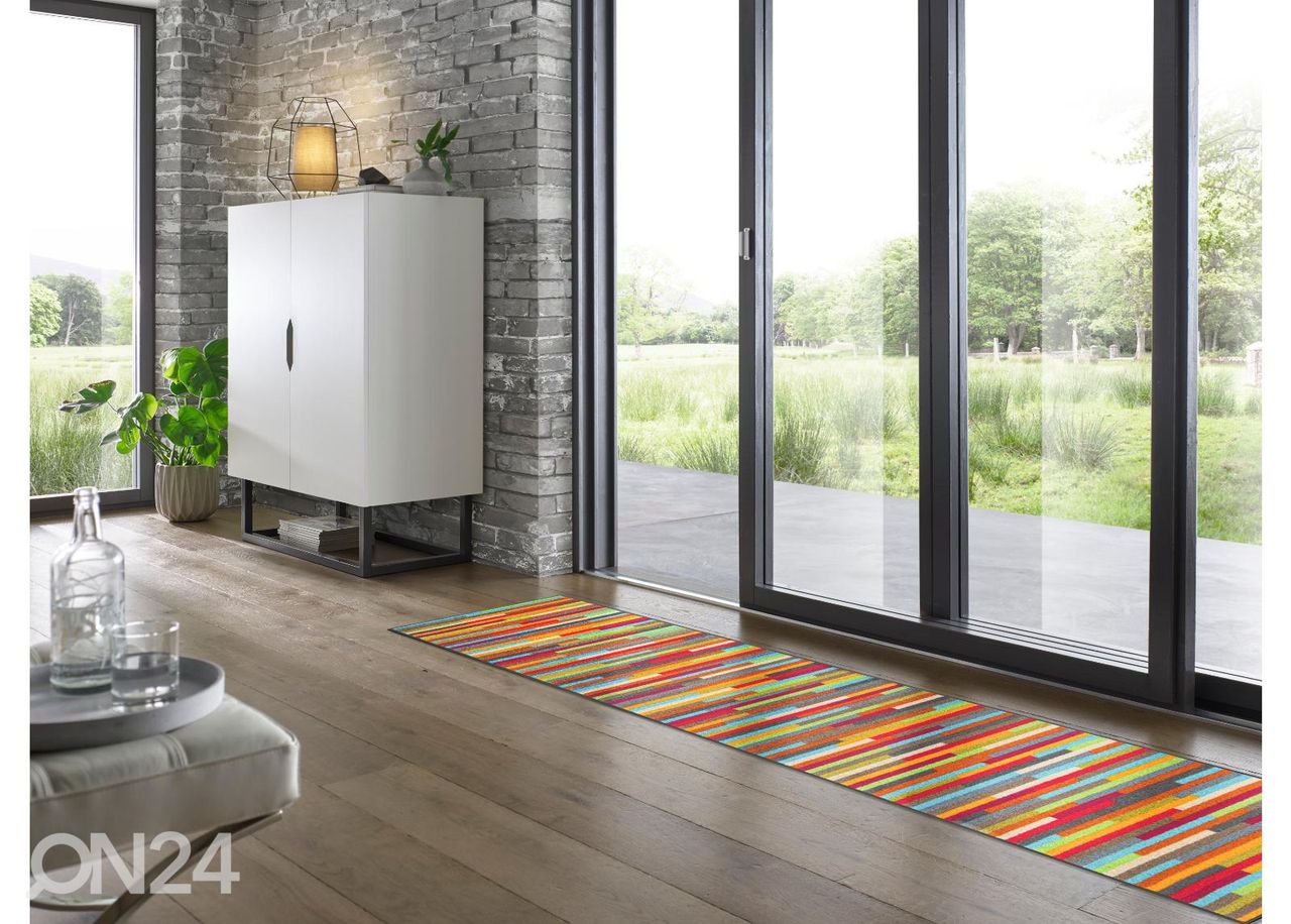 Käytävämatto Mikado Stripes 60x240 cm kuvasuurennos