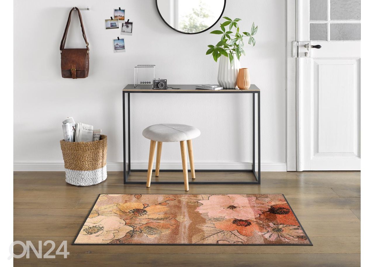 Käytävämatto Retro Roses 75x120 cm kuvasuurennos