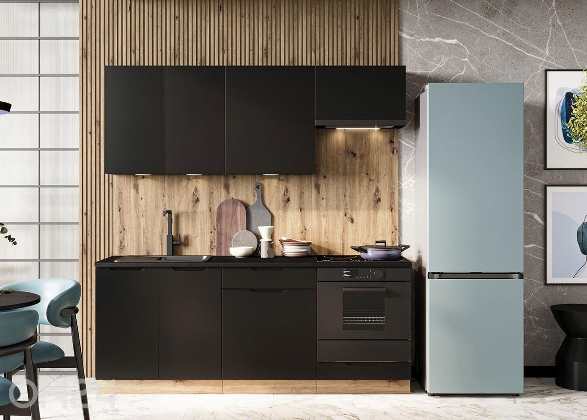 Keittiökalusteet Isabela 200 cm + LED kuvasuurennos