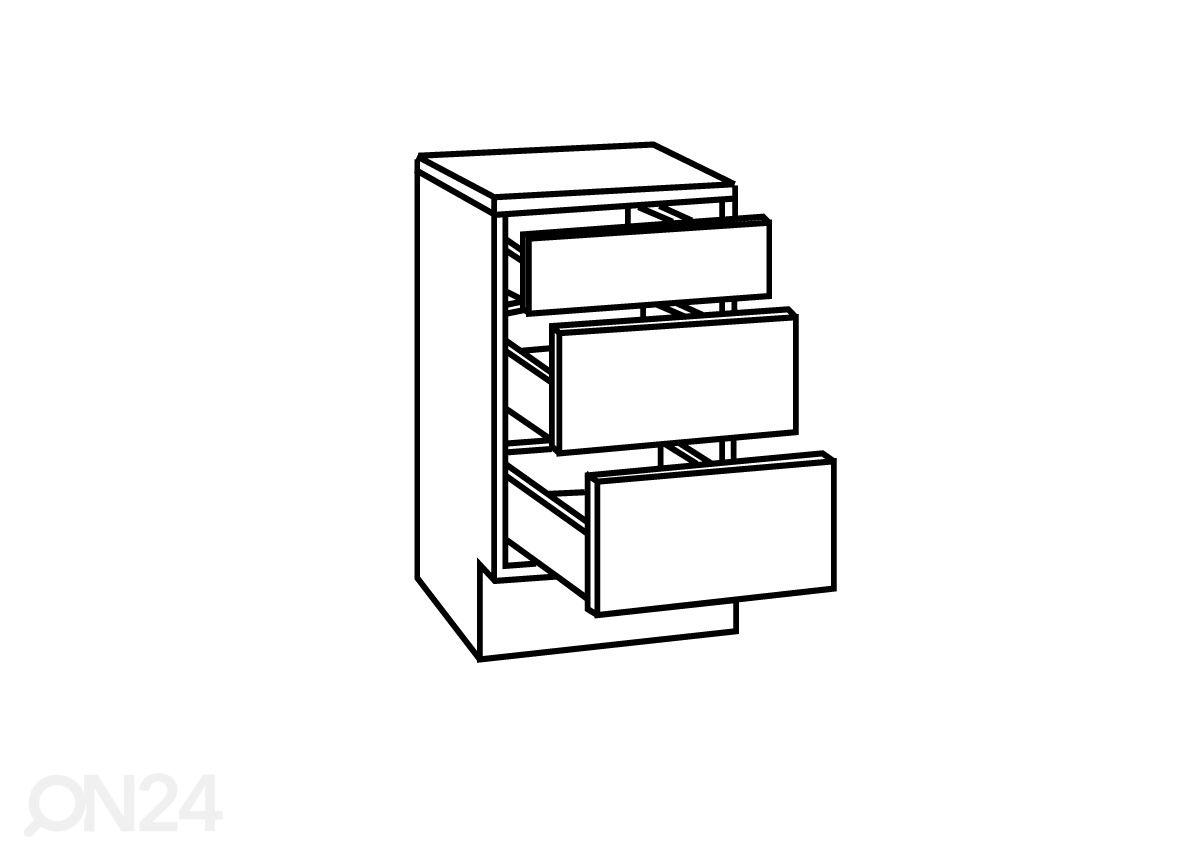 Keittiön alakaappi Faro 60 cm kuvasuurennos