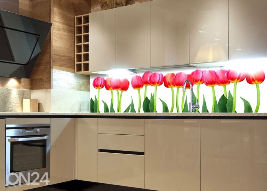 Keittiön välitila Bed of Tulips 180x60 cm kuvasuurennos
