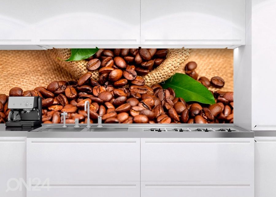 Keittiön välitila Coffee 180x60 cm kuvasuurennos