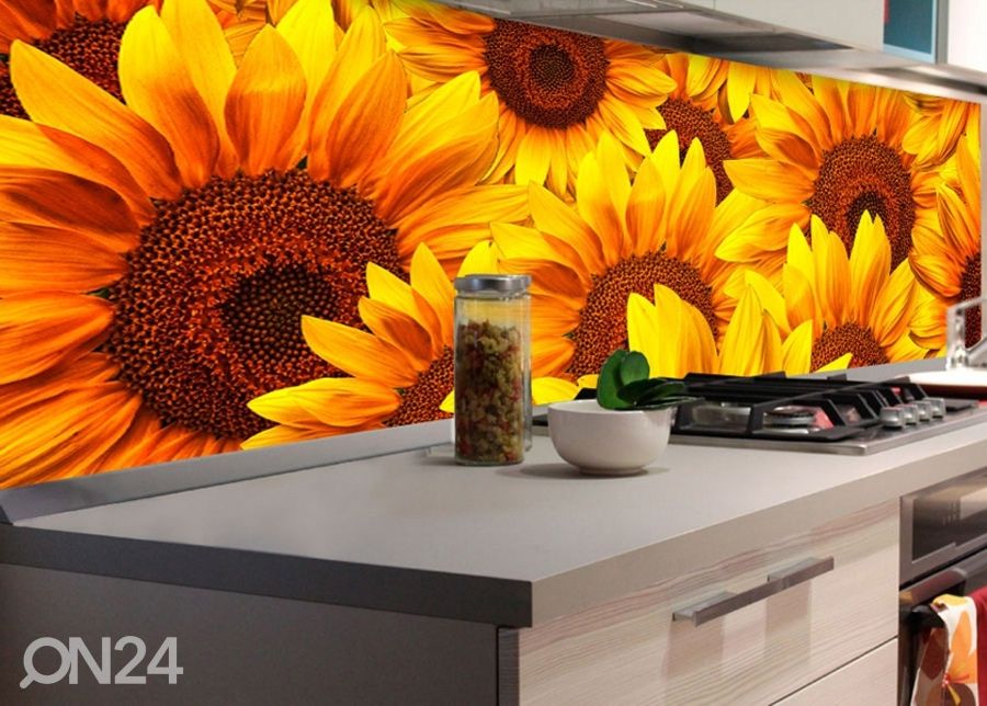 Keittiön välitila Helianthus 180x60 cm kuvasuurennos
