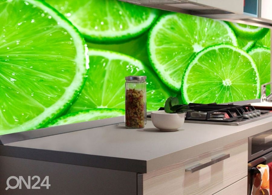 Keittiön välitila Lime 180x60 cm kuvasuurennos