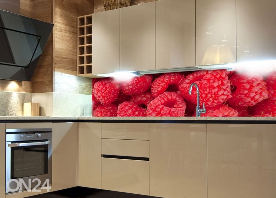 Keittiön välitila Raspberry 180x60 cm kuvasuurennos