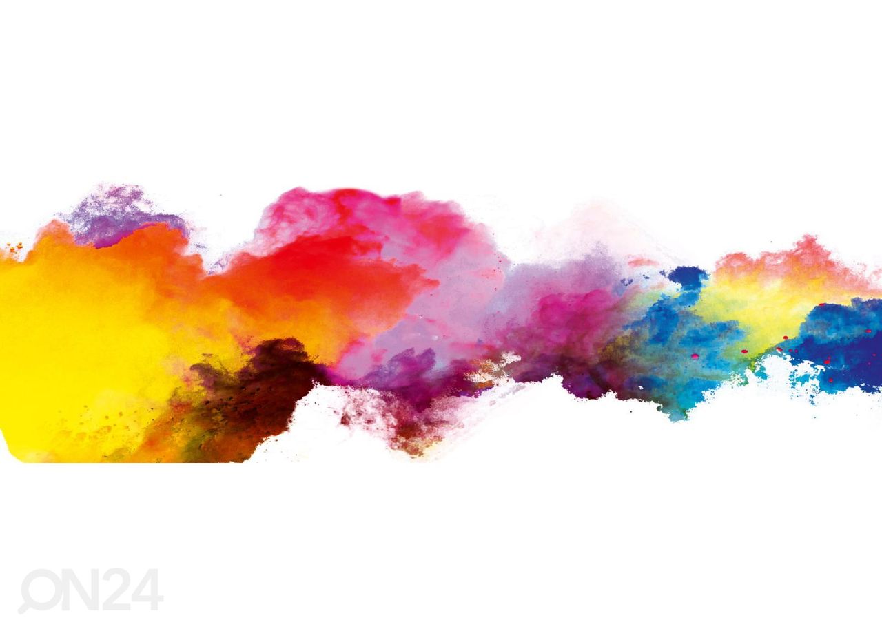 Keittiön välitilan tapetti Abstract blust of colors 180x60 cm kuvasuurennos