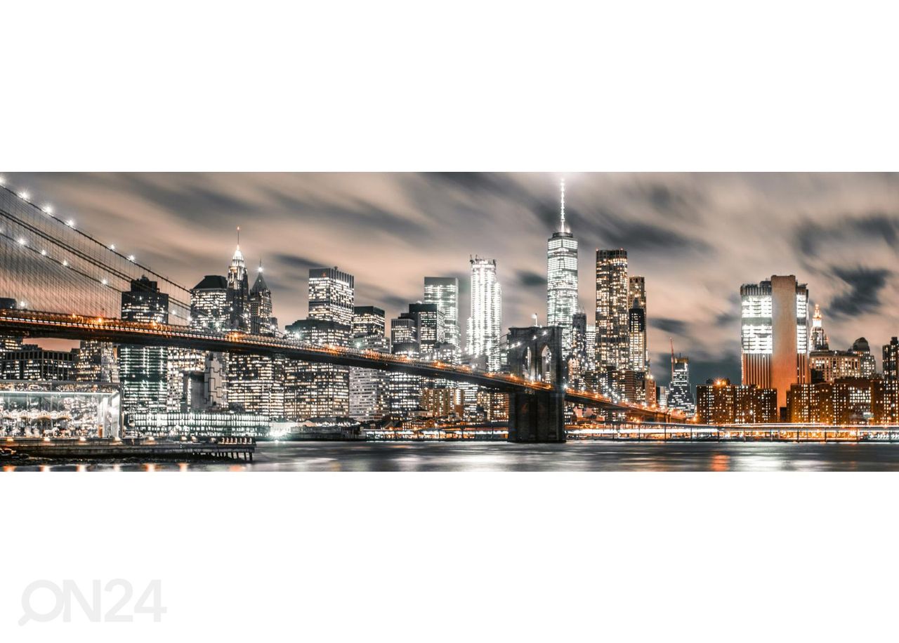 Keittiön välitilan tapetti Downtown Manhattan 180x60 cm kuvasuurennos