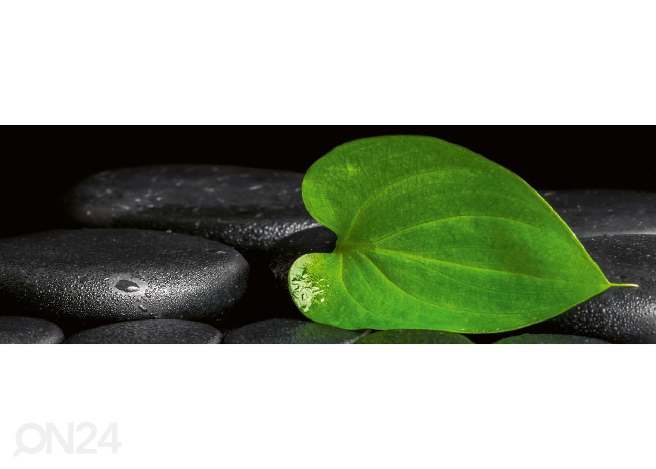 Keittiön välitilan tapetti Green Leaf Spa 180x60 cm kuvasuurennos