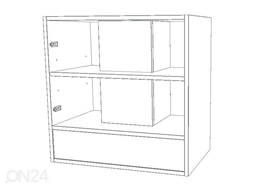 Keittiön yläkaappi liesituulettimelle 50 cm kuvasuurennos