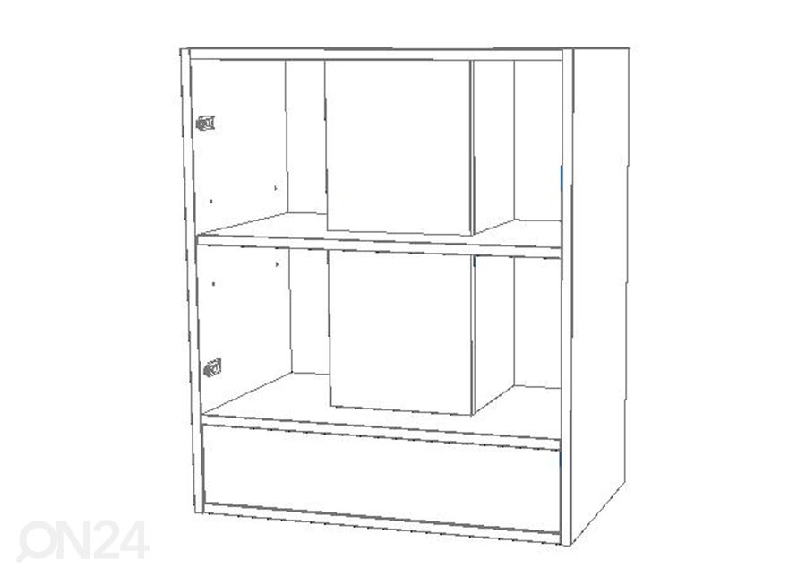 Keittiön yläkaappi liesituulettimelle 50 cm kuvasuurennos