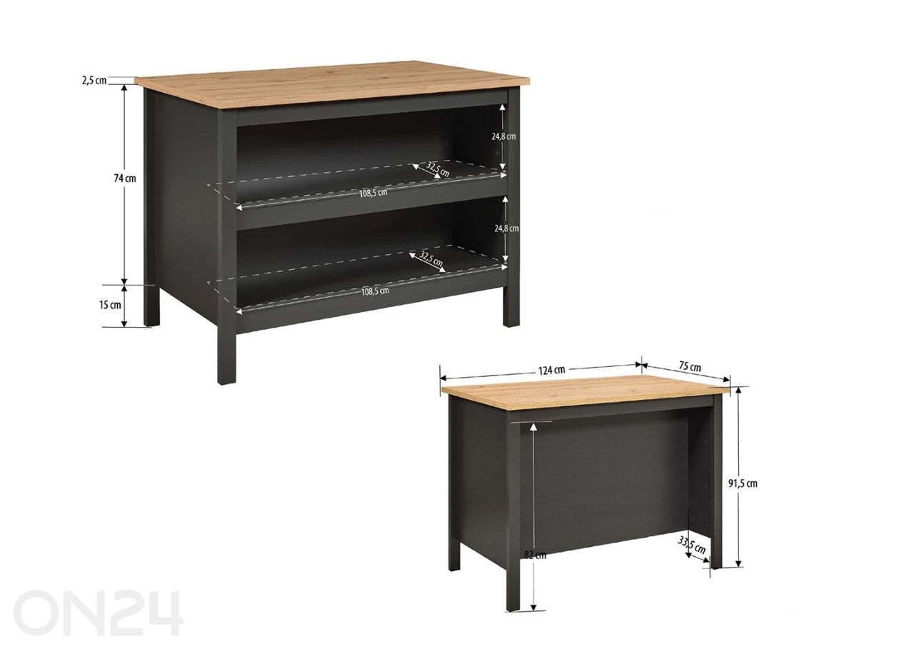 Keittiösaareke Nellina kuvasuurennos