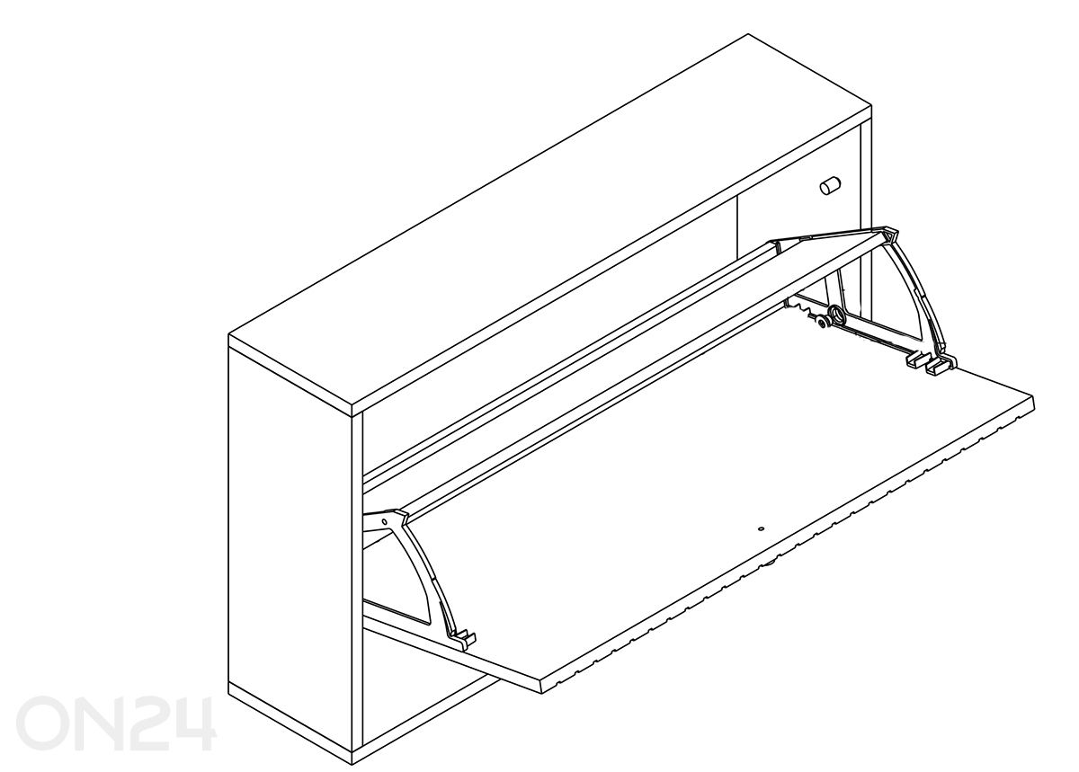 Kenkäkaappi Albany kuvasuurennos