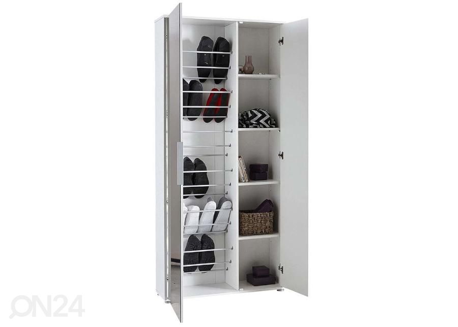 Kenkäkaappi peilillä Ebony 2u kuvasuurennos