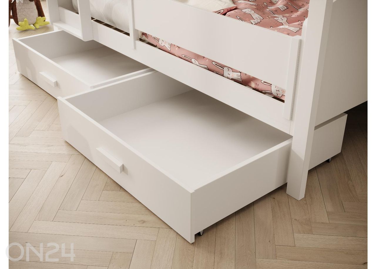 Kerrossänky turvalaidalla Jori 90x200 cm kuvasuurennos