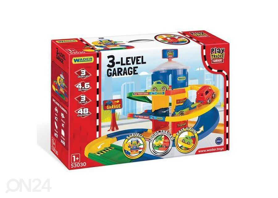 Kid Cars 3D kolmekerroksinen autotalli kuvasuurennos