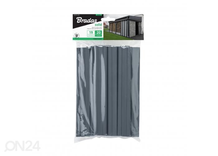 Kiinnikkeet Solid 120 0g/m², 19 cm puutarhanauhaan, harmaa kuvasuurennos