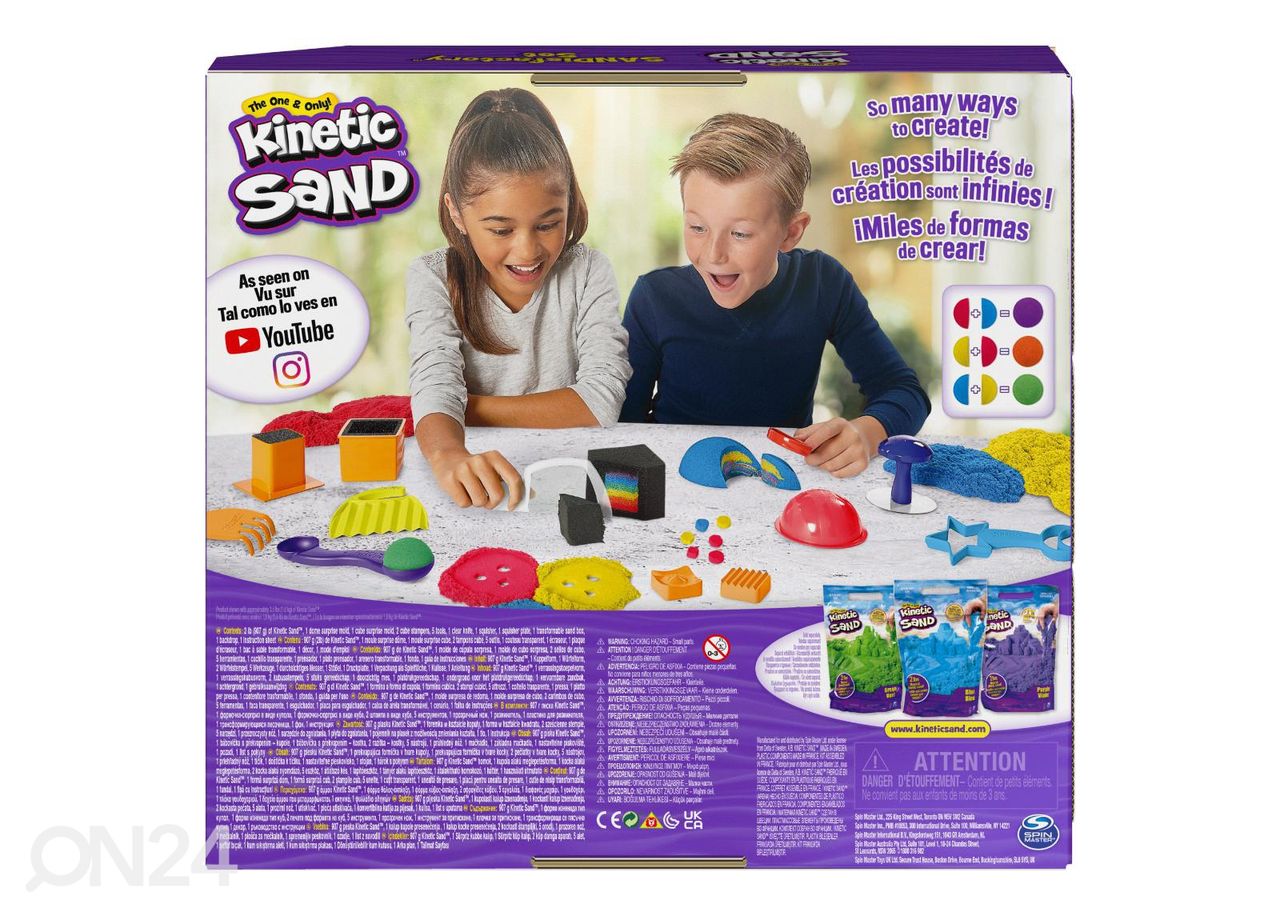 Kineettinen hiekka ja lelut SANDisfactory kuvasuurennos