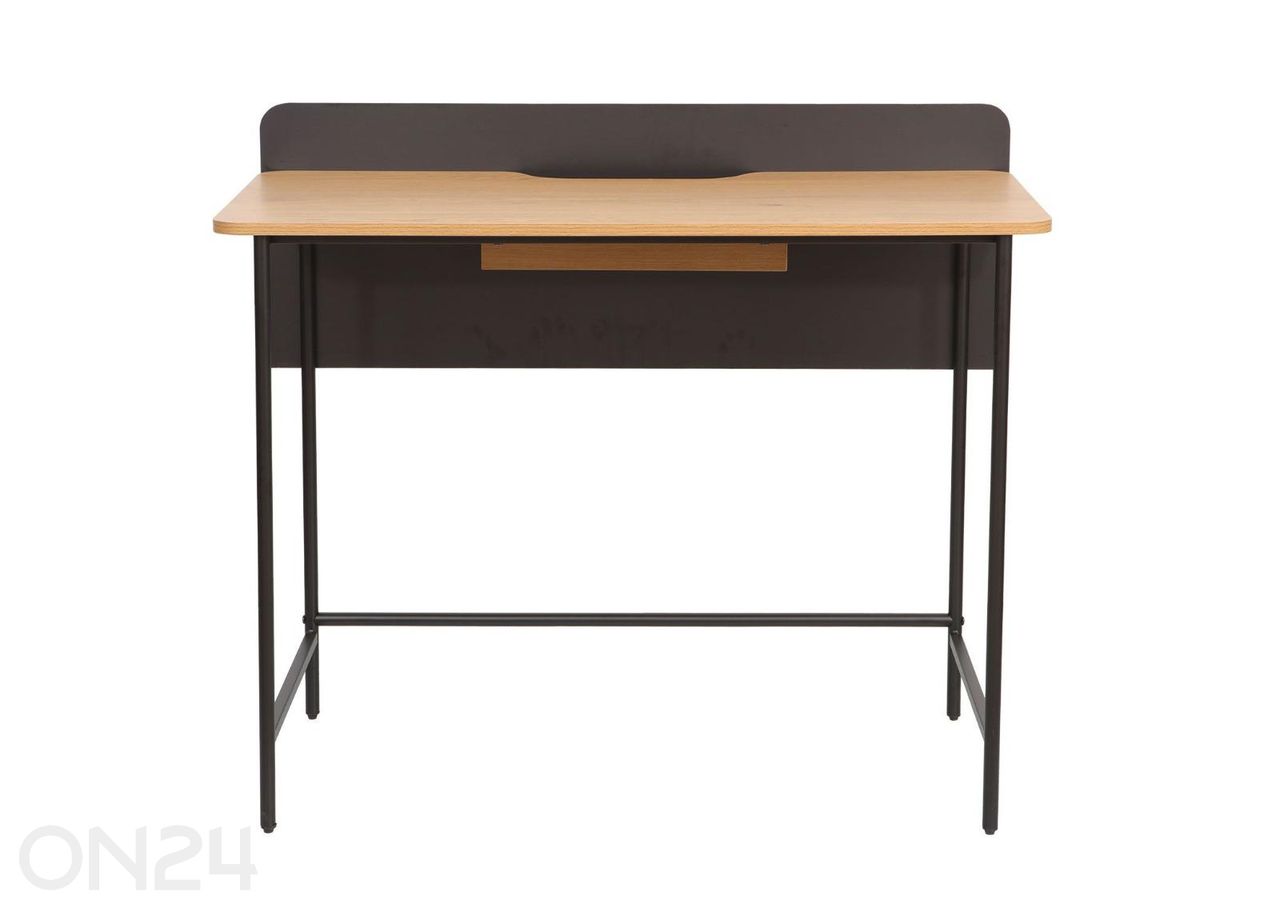 Kirjoituspöytä Harper 100 × 49,5 × K85 cm, saarni/musta kuvasuurennos